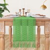 FLCSIed Boho Table Runner Macrame Farmhouse Woven Burlap Rustic Table