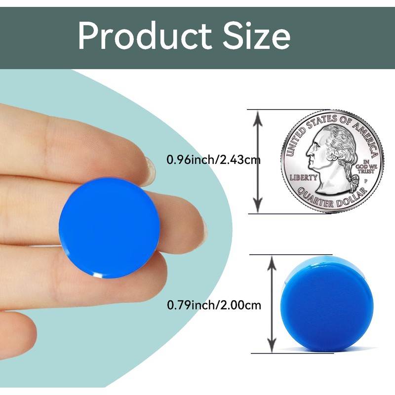 DUJEQM Round Fridge Magnets, Small Refrigerator Magnet, Whiteboard Magnets for