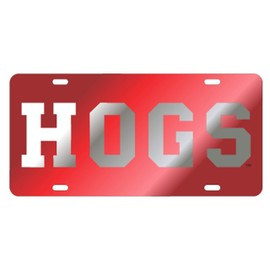 Craftique Arkansas Razorbacks TAG (LASER RED/SIL HOGS (11022))