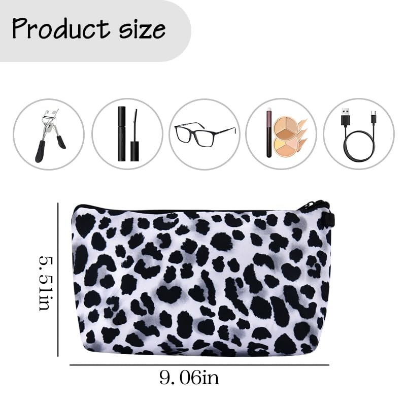 Leopard Print Makeup Organiser Bag for Women Girls Makeup Cosmetic