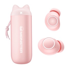 Monster Melody Wireless Earbuds, Bluetooth 5.3, IPX5 Water-Resistant,24H Long Playtime, 2 Mics for AI Clear Calls, Portable Design for Sports，Businesses