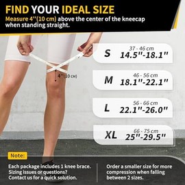 CAMBIVO 2 x Kniebandage, Knee Support, Orthopädische Kniebandage hilfreich Erholung bei Meniskusriss, Knieschmerzen, ACL und Arthritis, Bandage Knie für Laufen, Wandern, Joggen, Sport, Volleyball