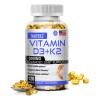 Taoters K2d3 120 Cápsulas, Vitamina D3, K2, Sin Sabor