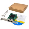 Dual-Port PCIe Gigabit Ethernet Server Adapter with NetXtreme BCM5720-2P Chipset