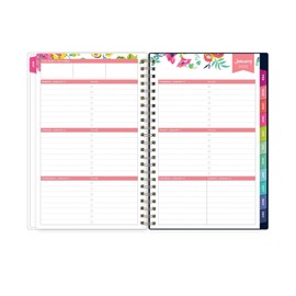 Day Designer for Blue Sky 2022 Weekly & Monthly Planner, 5" x 8", Flexible Cover, Wirebound, Peyton Navy (103620-22)