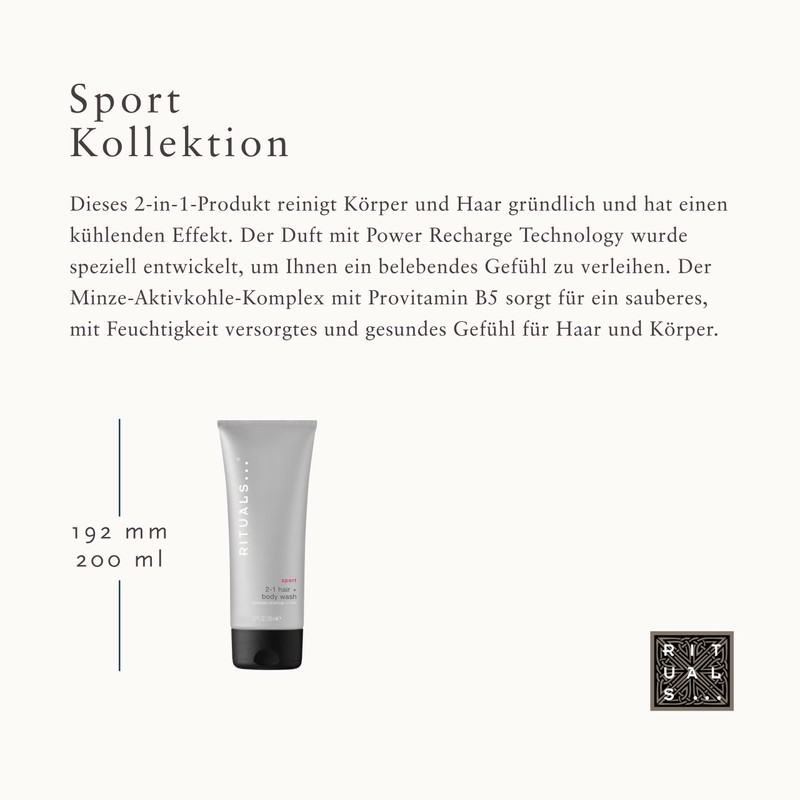 RITUALS Sport Collection 2-in-1 Shampoo and Shower Gel - With