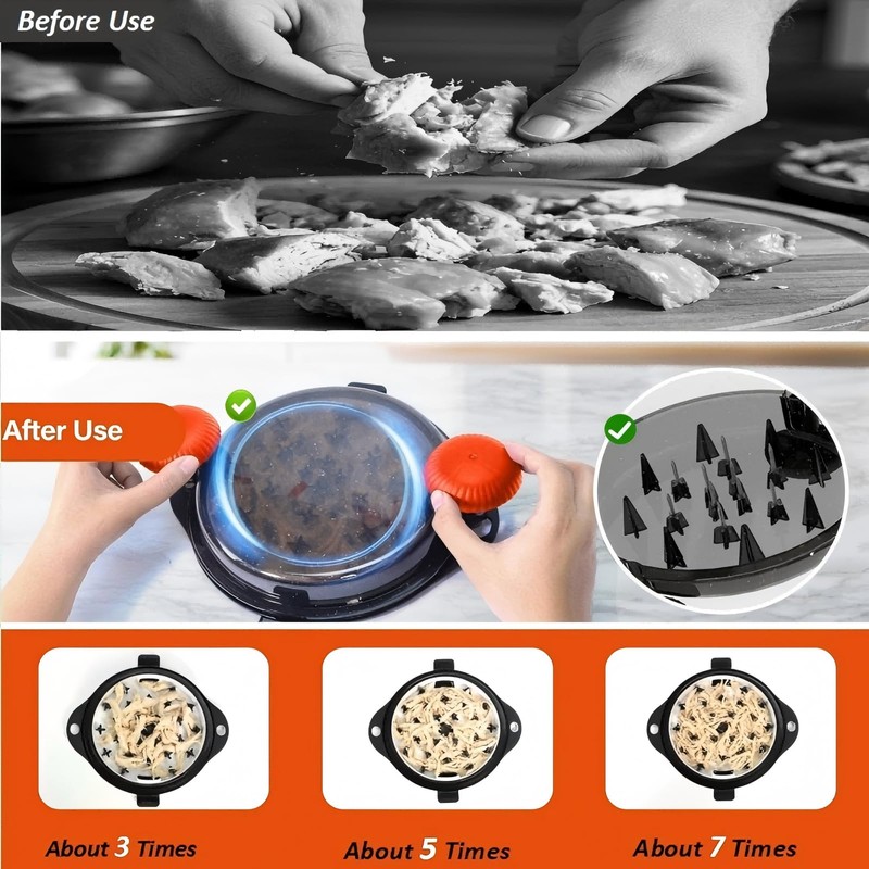 Chicken Shredder Tool Twist Pro - Large Meat Shredder for