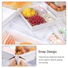 DeziWood 7x5 Inches Charcuterie Boxes with Clear Lids, 50 Pack