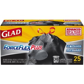 Glad Large Trash bag, 30 Gallon, 25 ct