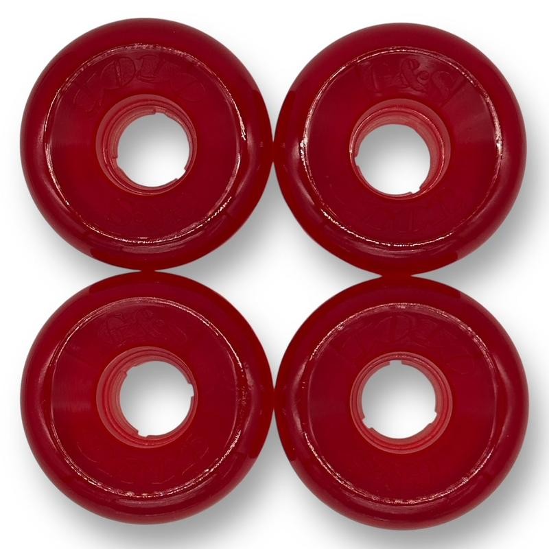 G&S YO-YO Skateboard Wheels *RADIUS Back* -63mm/82A - Clear Red