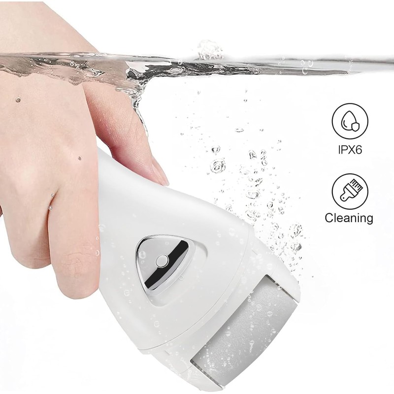 Electric Exfoliating Remover, 2 Speeds, 3 Types of Rollers, USB