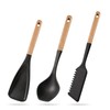 Svailse Silicone Spatula Set, 3Pcs Cooking Spatulas Spoons for Nonstick