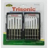 TRISONIC 11pc Precision Screwdriver Set Hobby Jeweler Watches Slotted Repair Case Tool