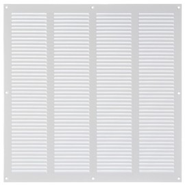 LIRAST 14x14 Vent Cover with Built-in Screen - White Return Air Grille for Wall or Ceiling - Rectangular Metal HVAC Ventilation Register - Outer Dimensions: 15.75" W x 15.75" H
