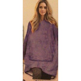 Premium Hoodie Blanket Reversible - One Size Fits All, Purple