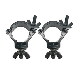 2 Pack 1.49-1.57 inch Lighting Truss Clamp Stage Light Clamps Heavy Duty 220 Lbs for DJ Lighting Par Lights Spot Lights
