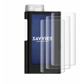 Savvies Pack of 4 Full Screen Protectors for Mylife YpsoPump Full Cover Screen Protector Film [3D Curved, Transparent, Anti-Fingerprint]