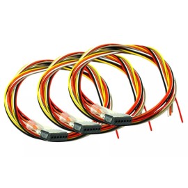 DCCconcepts DCC Concepts ~ Decoder Harness 6 Pin To Open Wires ~ 150mm ~ 3 Pack ~ DCC-6PF3