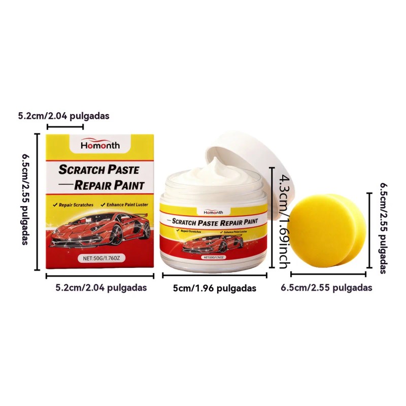 Cera Pulidora Para Reparar Rayones En La Pintura De