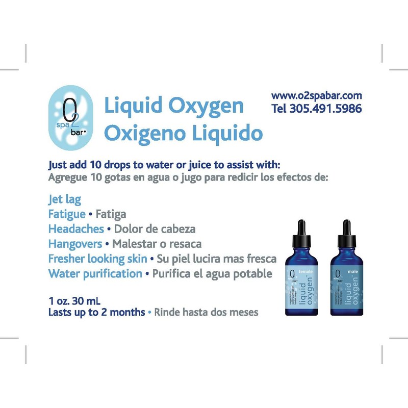 Male - Stabilized Liquid Oxygen Drops. The Most Concentrated Daily
