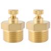 Create idea 2 x 1,27 cm BSP-Messing-Entlüftungsventil für Luftkompressoren, Gastanks,