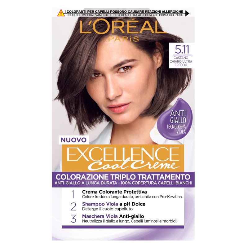 L'Oréal Paris Excellence Cool Cream Permanent Hair Colouring Triple Treatment