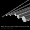 sourcing map 10pcs Acrylic Round Rods 1/8" x 12" Clear