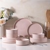AmorArc Ceramic Dinnerware Set for 4 | Speckled Stoneware Plates