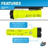 Nightstick XPR-5522GMX Intrinsically Safe Dual-Light Flashlight w/Magnets-Rechargeable-Green-UL913 / ATEX, Multicolor