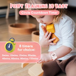 Kids Watch Potty Training Watches for Boys and Girls, Potty Timer Toilet Shape and LED Colorful Lights, Music Reminds Kids It's Time to Go to The Bathroom Fun Gift for Moms and Toddlers