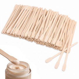 MNYXIS Pack of 300 Wooden Spatulas 88 x 6.5 mm, Mouth Spatulas Wood for Eyebrow Waxing & Hair Removal Face, Precise Wooden Sticks for Cosmetics & DIY Crafts