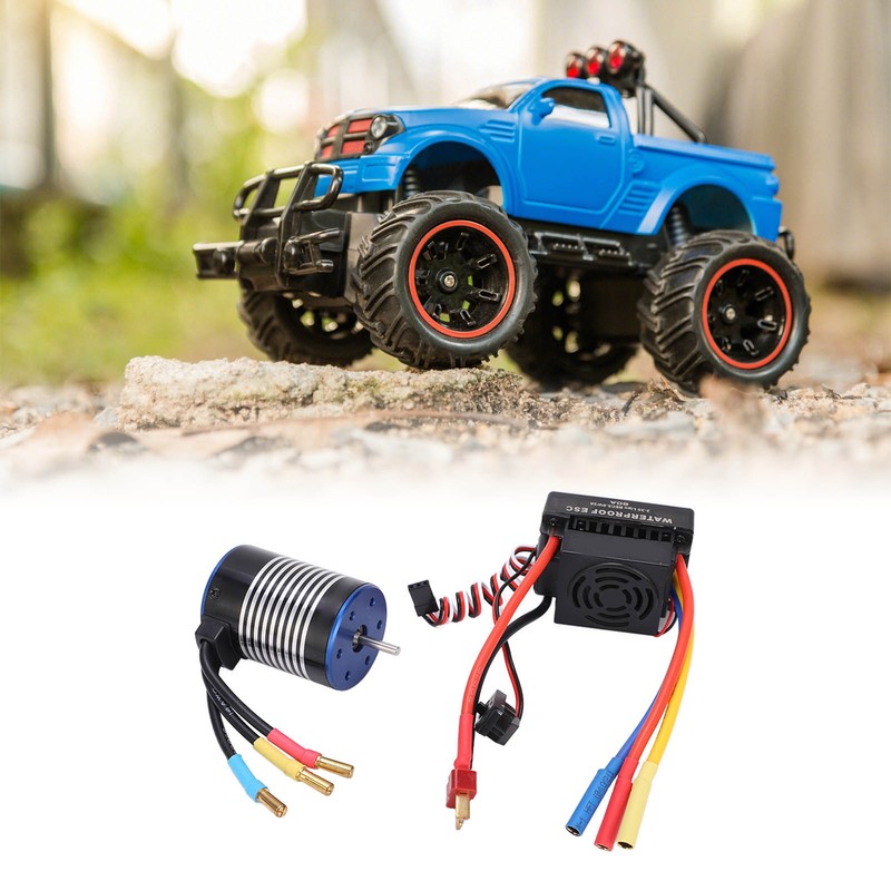 3650 4300KV No Sense Brushless Motor with 60A Waterproof ESC