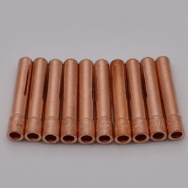 10PK TIG Collets 13N23 3/32" & 2.4mm For TIG Welding Torch 9, 20 and 25 Series in Lincoln Miller ESAB Weldcraft CK Everlast