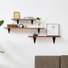 Lilaly 10 Pack Shelf Brackets 4 Inch Shelf Bracket, Heavy