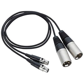 Zoom TXF-8 Balanced TA3 to XLR Cable, 2 Pack, For the F8n Field Recorder and Other Devices, Female TA3 Mini XLR to Male Full Size XLR