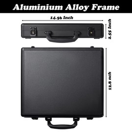 Azamou Toploader Binder for Trading Cards, Hard Cases, Holds 216 Toploaders, 9 Pocket Sleeves for 3" x 4" Cards (Black)