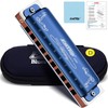 East top Harmonica D, Blues Harmonica Key of D, 10