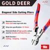 GOLD DEER 9 Inches Diagonal Side Cutting Pliers Wire Stripper