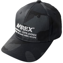 Avilex Men's Military 6 Panel Baseball Cap, Hat, Cotton Cap, Polo Cap, Low Cap, Full Cap, black camo (03)