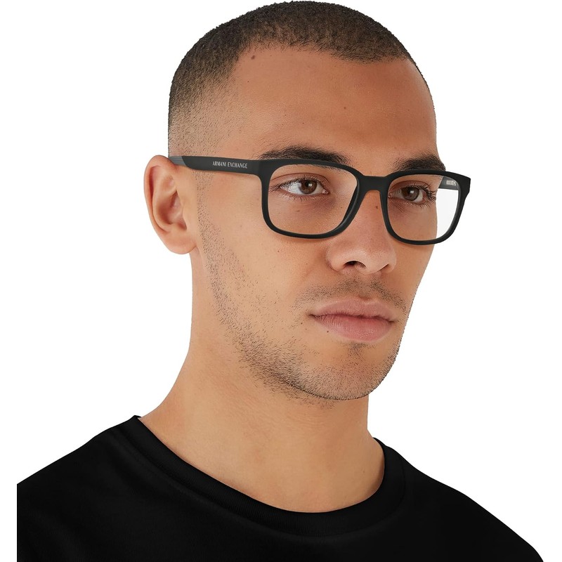 Armani Exchange Ax3029 - Marco cuadrado para anteojos graduadas para