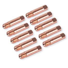 10 pieces 0.8 mm power nozzles contact tubes for MIG/MAG welding machine M6 x 25 mm