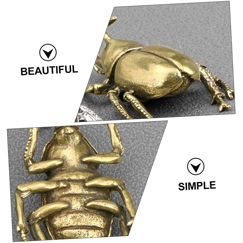 BIUDECO Craft Beetle Artistic Desktop Decor Safe Tasteless Material for