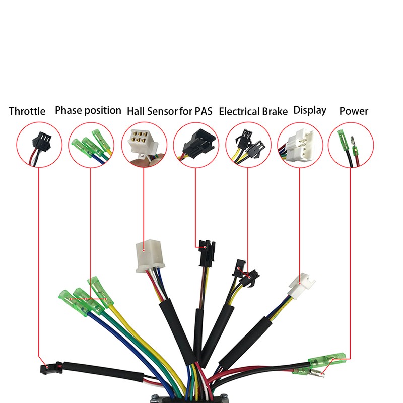 36V/48V 350W Electric Motor Controller Kit 17A Brushless Motor Controller
