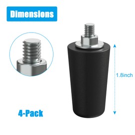 Adjustable Rubber Feet for Blackstone - Leveling Feet Kit for 17" and 22" Tabletop Griddle, Set of 4