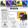 MammyGol Inline Skates for Boys and Girls Youth, 4 Size
