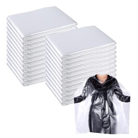 100 Pcs Disposable Barber Capes 51.2x36.2inch Disposable Capes Hair Salon Waterproof Hair Dye Cape Hair Salon Cape Disposable Hair Cutting Capes Shampoo Capes for Hairdressing, Hair Coloring, Perming