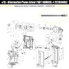 202604002 Piston Driver Blade for Ryobi P320 Airstrike Brad Nailer,