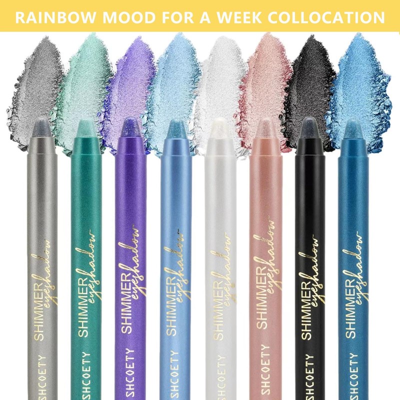 Daeuwiutr Light Blue Eyeshadow Stick, Highlighter Eye Liner,Eye Brightener Stick,