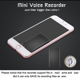 Tam88 64Gb Voice Recorder, Small Voice Activated Recorder with 768 Hours Recording Capacity, Portable Rechargable Recording Device for Classroom Lecture Meeting (earphone included)