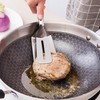Stainless Steel Spatula Tongs Steak Clamps, for Steak, Fish, Chicken